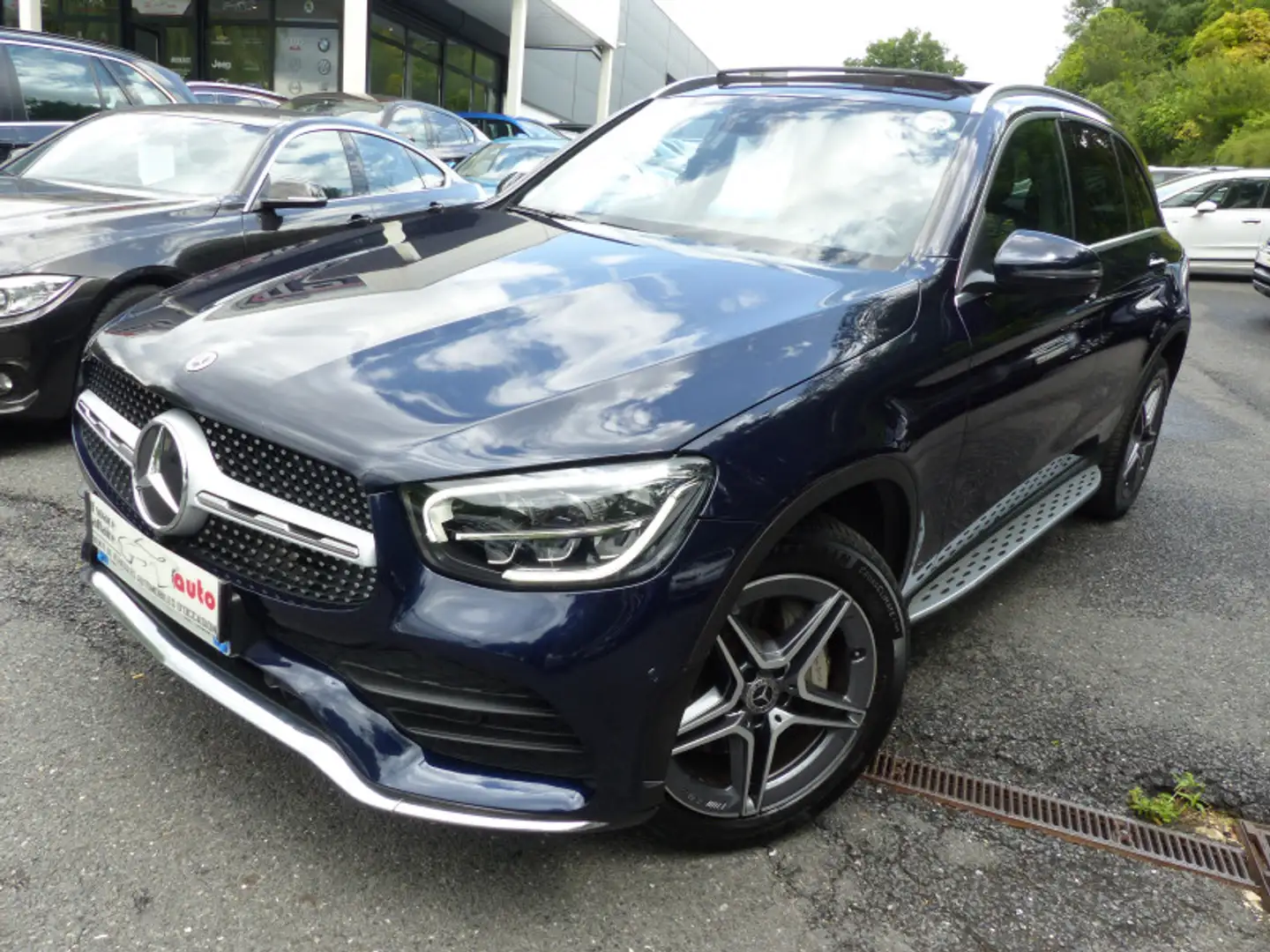 Mercedes-Benz GLC 300 300 DE 194+122CH AMG LINE 4MATIC 9G-TRONIC Bleu - 1