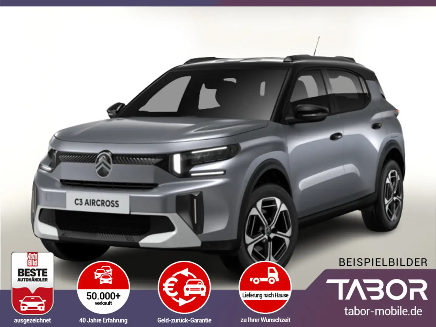 Citroen C3 Aircross FACELIFT MHEV 136 eDSC6 MAX HUD Nav Grau - 1