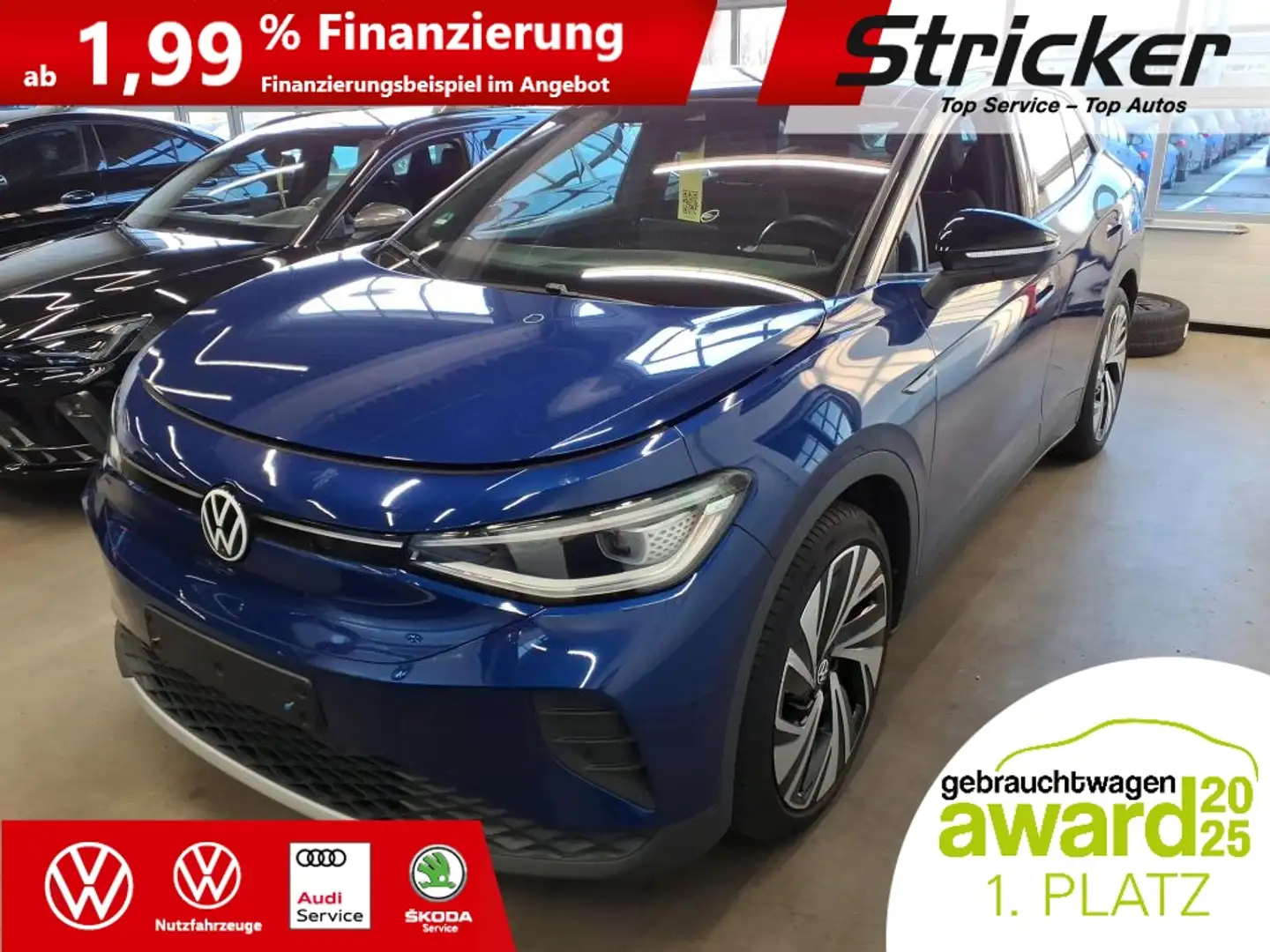 Volkswagen ID.4 1st Max 150/77 320,-ohne Anzahlung ACC Kamera AHK Blau - 2