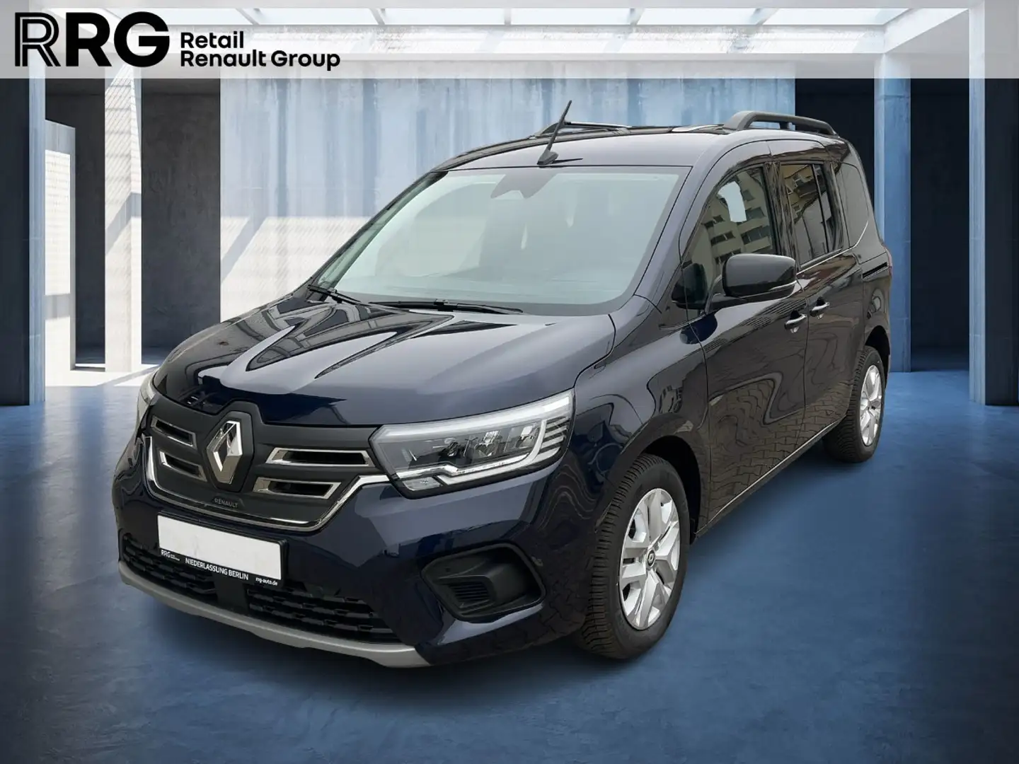 Renault Kangoo E-TECH 100% el. Paket Techno EV45 AC22 ABS Albastru - 1