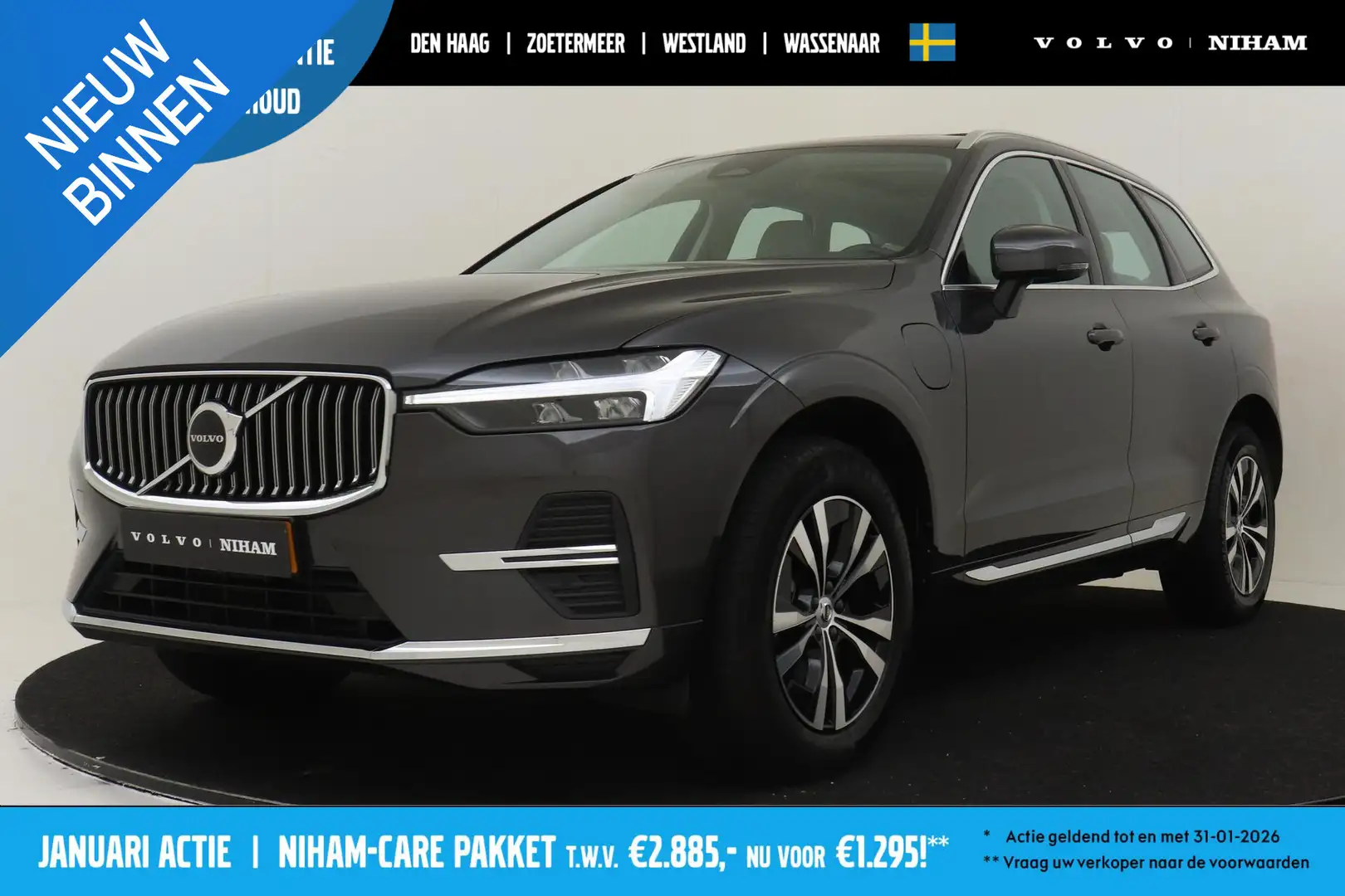 Volvo XC60 T6 PLUG-IN HYBRID AWD ESSENTIAL EDITION -PANO.DAK| Gris - 1