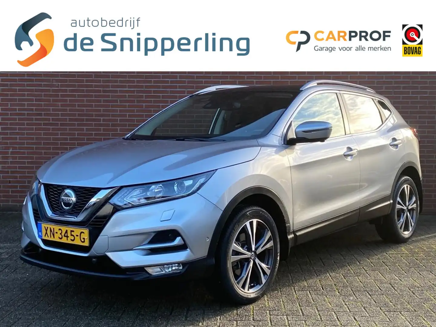 Nissan Qashqai 1.2 TEKNA + NAV 360 CAMERA CLIMA CRUISE PANO STOEL Gris - 1
