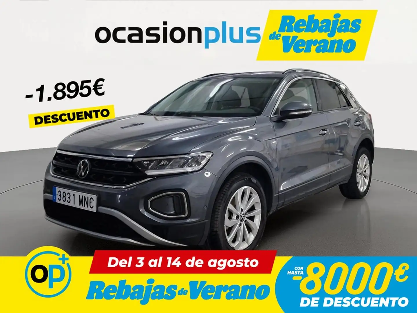Volkswagen T-Roc 1.0 TSI Life 81kW Gris - 1