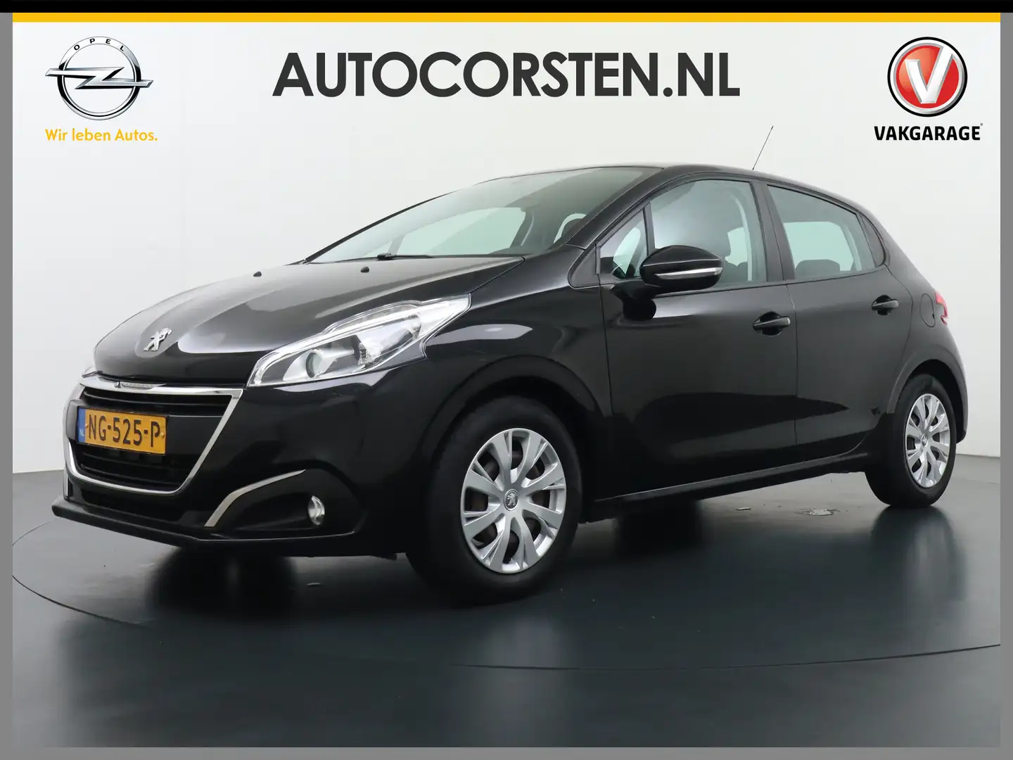 Peugeot 208 1.2I 5drs Navi Airco WiFi-vb Cruise Control Blue B Zwart - 1