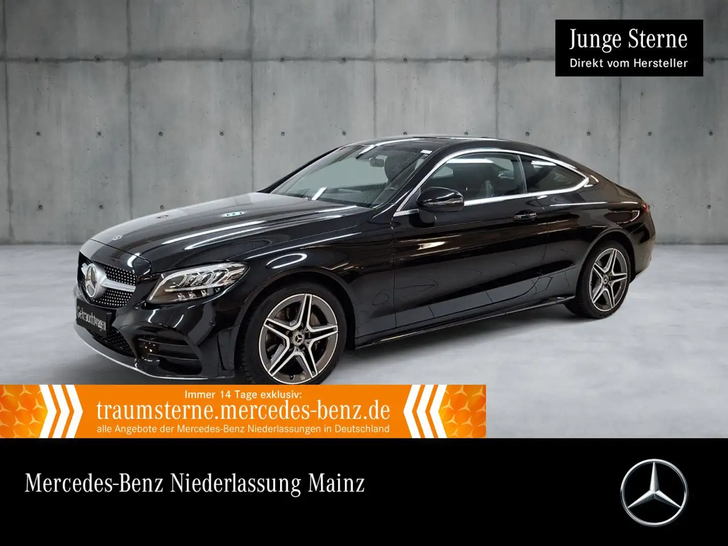 Mercedes-Benz C 180 Coupé AMG+LED+KAMERA+KEYLESS Nero - 1
