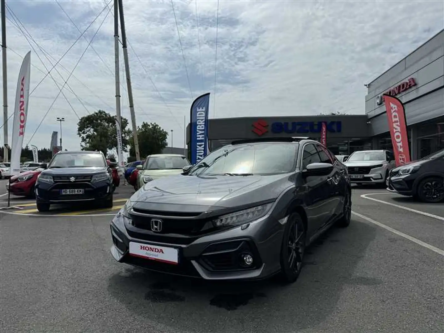 Honda Civic EXCLUSIVE 1.6 L IDTEC Gris - 2