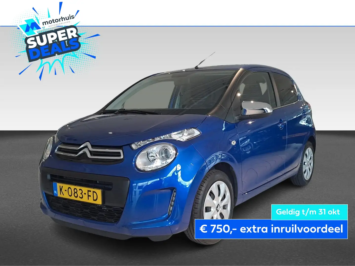 Citroen C1 1.0 VTi 72PK Feel Blauw - 1