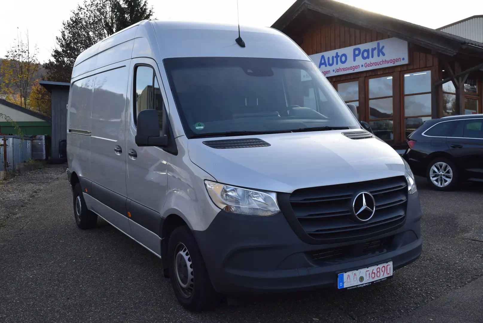 Mercedes-Benz Sprinter 214 L2 Hochdach Kamera Spurhaldeasys. AHK Silber - 2