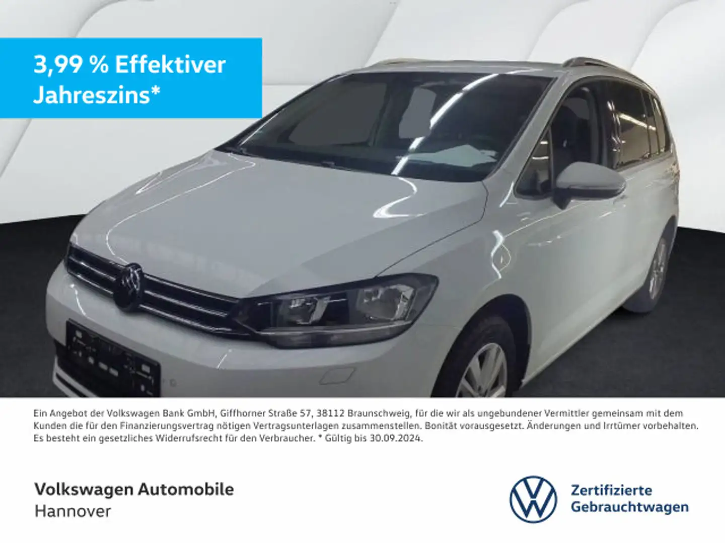 Volkswagen Touran 1.5 TSI DSG Comfortline Navi AHK DigCockp Weiß - 1