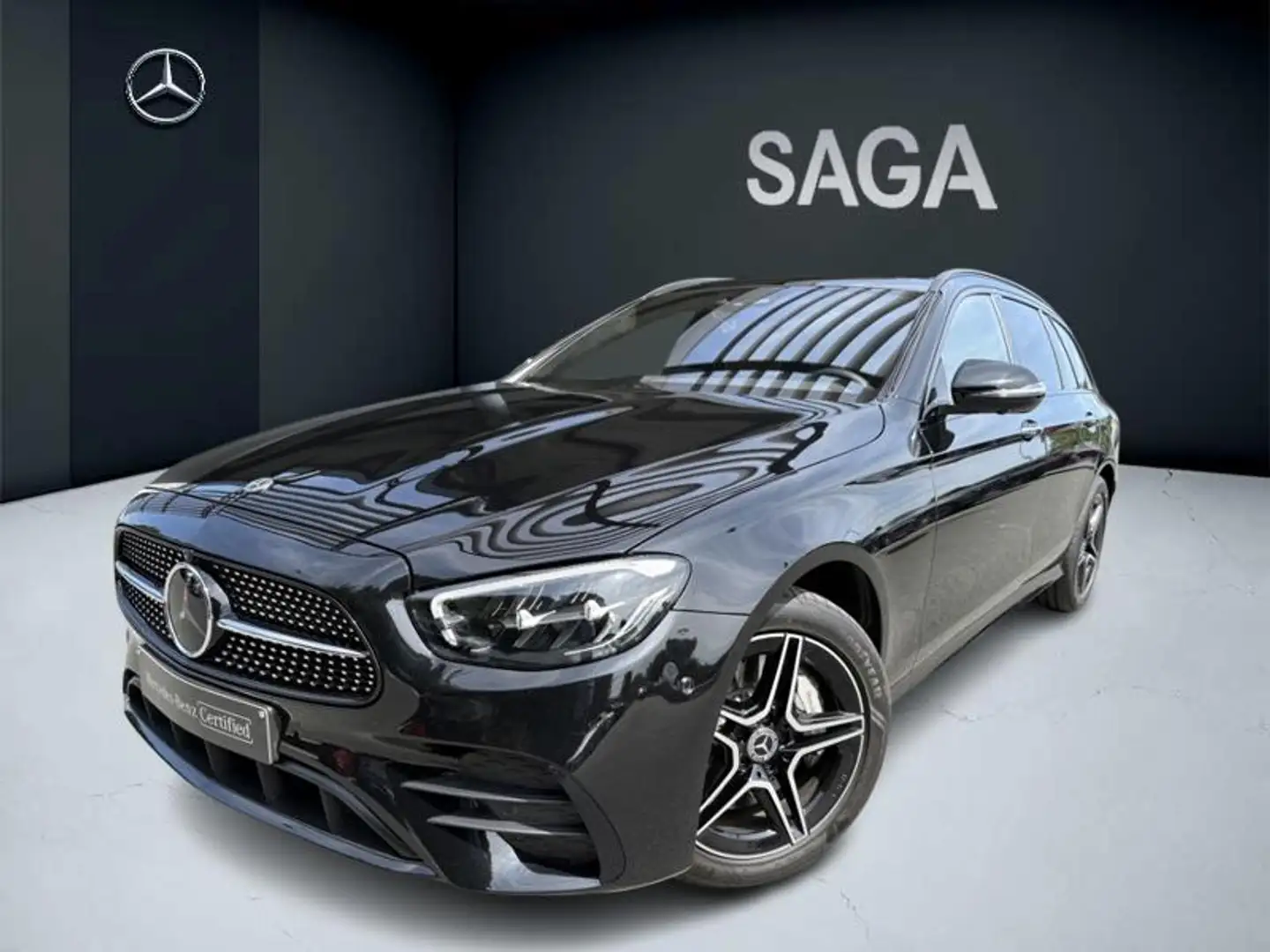Mercedes-Benz E 300 300 de 4MATIC break AMG Line Zwart - 1