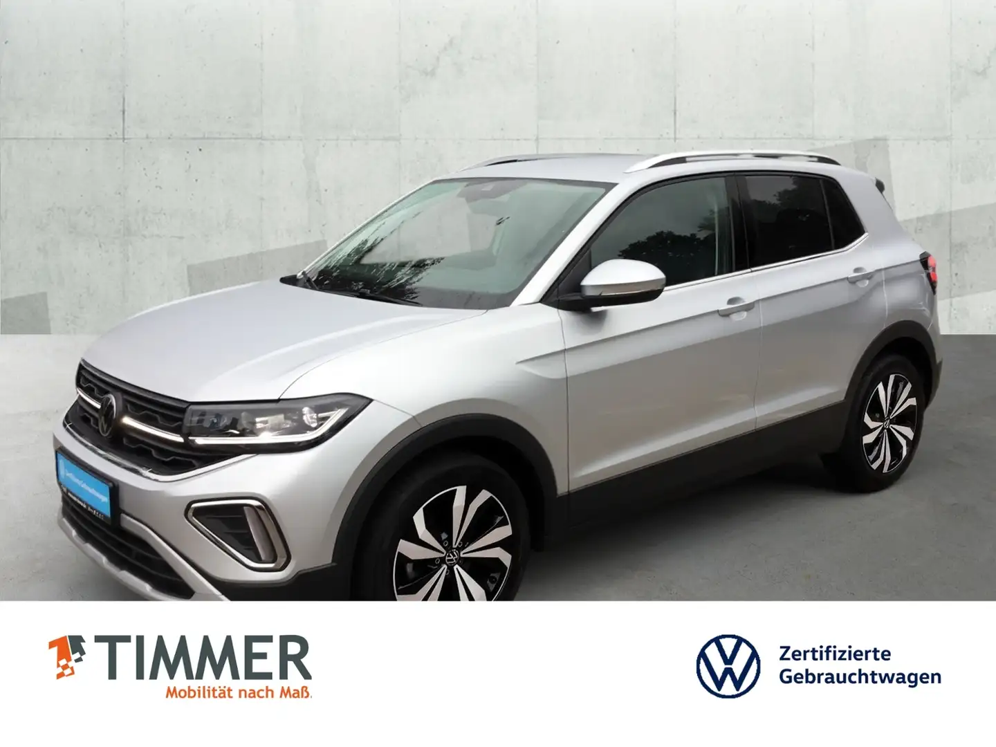 Volkswagen T-Cross 1.0 TSI DSG STYLE *IQ.LIGHT *VIRTUAL *NAVI *SHZ * Silber - 1