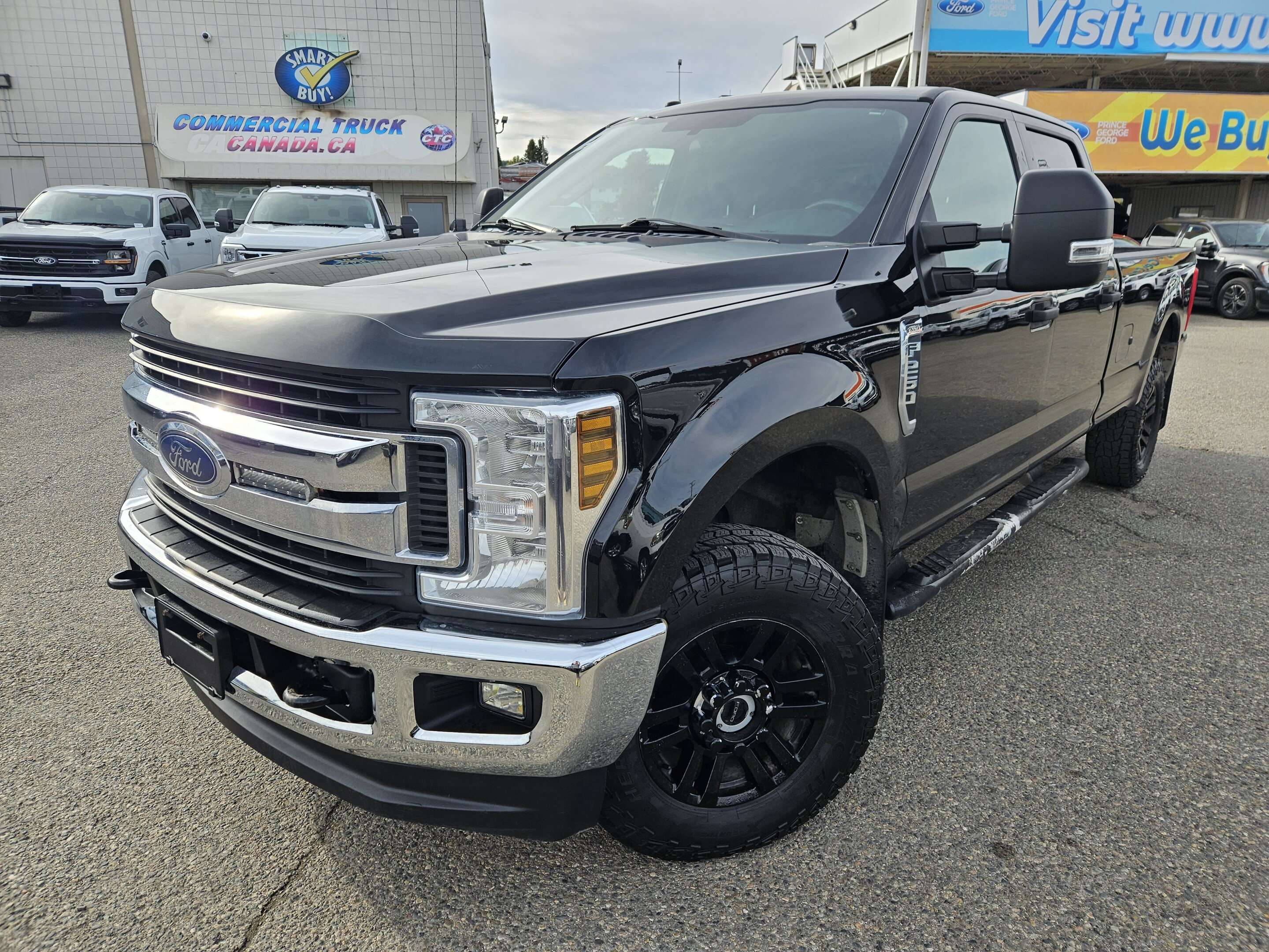 Black 2019 Ford F-250 Super Duty Pickup Truck Four-Wheel Drive 6-Speed Automatic