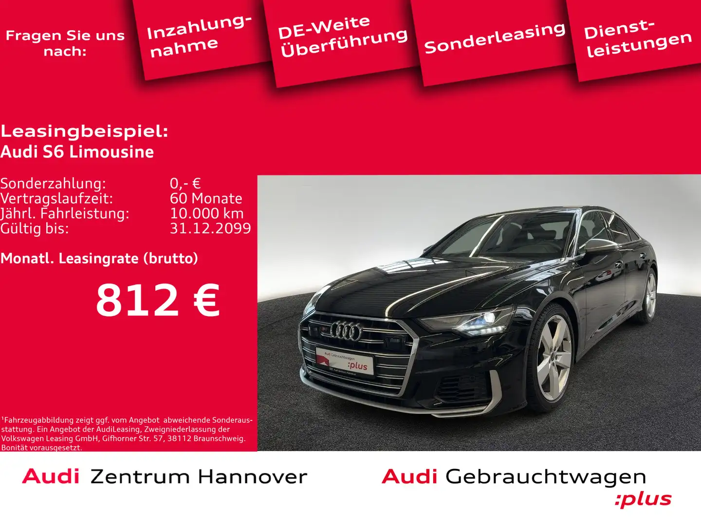 Audi S6 3.0 TDI quattro Kamera LED ACC Lenk Schwarz - 1