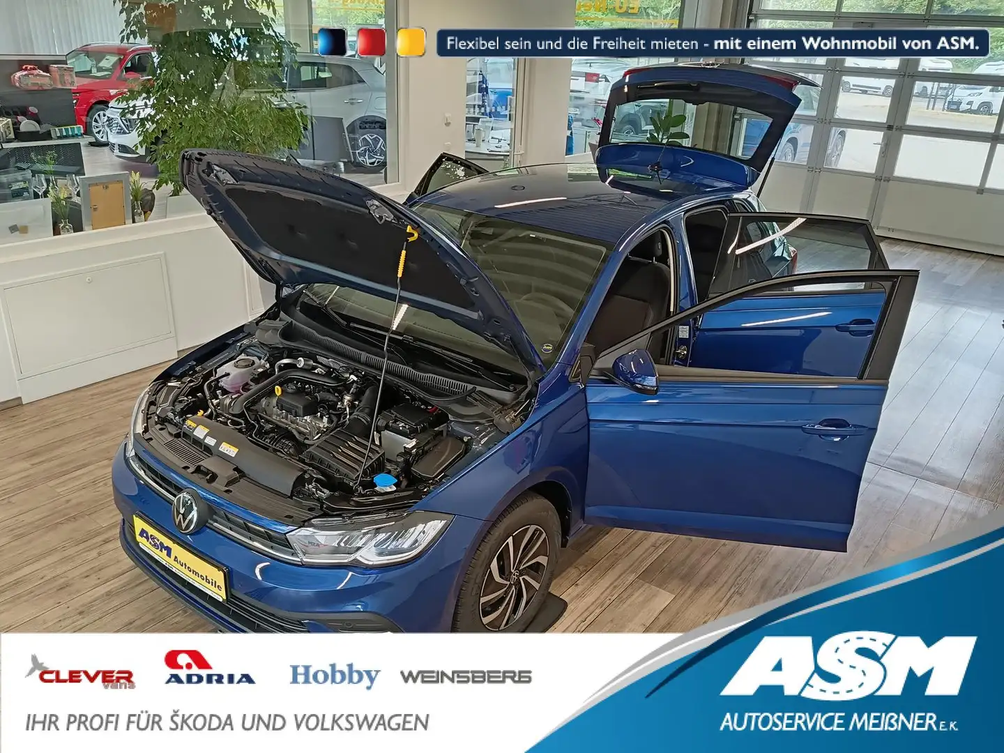 Volkswagen Polo Life 1.0 TSI 70kW DSG*LED*ACC*R-KAM*PDC*SHZ Blau - 1