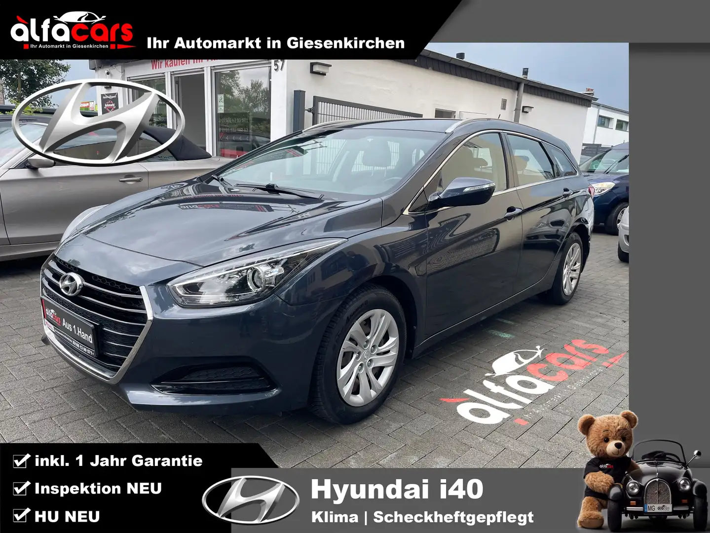 Hyundai i40 2.Hand | Klima | PDC | HU NEU | 1 Jahr Garantie Blau - 1