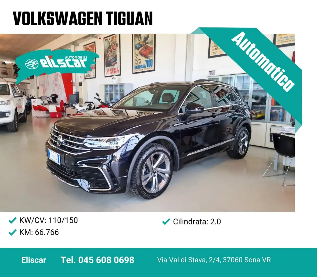 Volkswagen Tiguan 2.0 TDI 150 CV SCR DSG R-Line Negro - 1