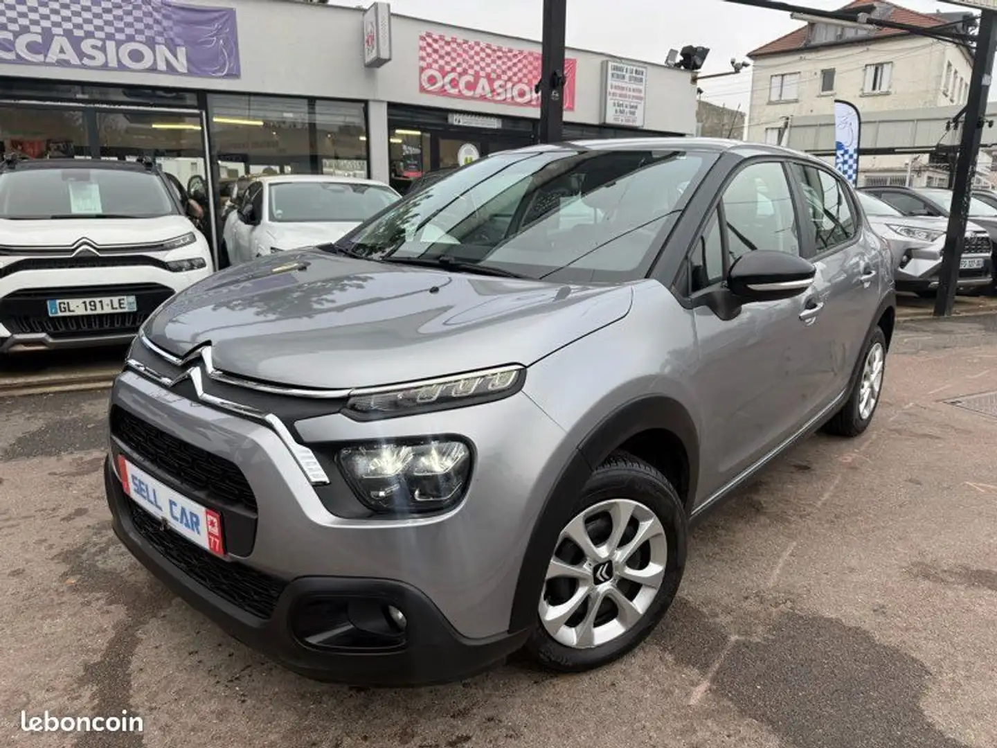 Citroen C3 Citroën (2) 1.5 bluehdi 100ch Feel Business 2021 Gris - 1