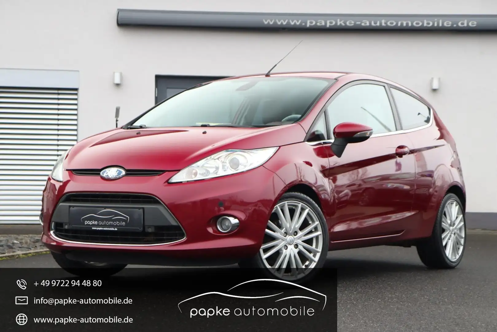 Ford Fiesta 1.6 Titanium +LEDER+SITZHEIZUNG+KLIMA+17"+ Rot - 1