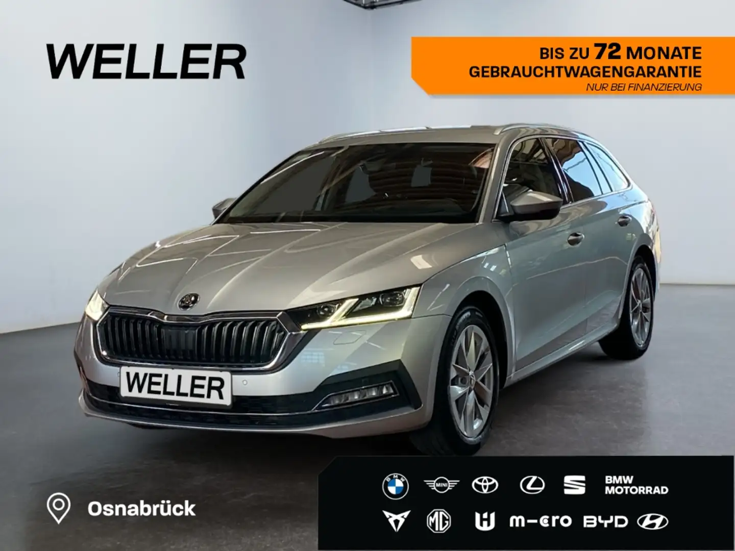Skoda Octavia Combi 2.0 TDI DSG Style *LED*HUD*4x SHZ* Silber - 1