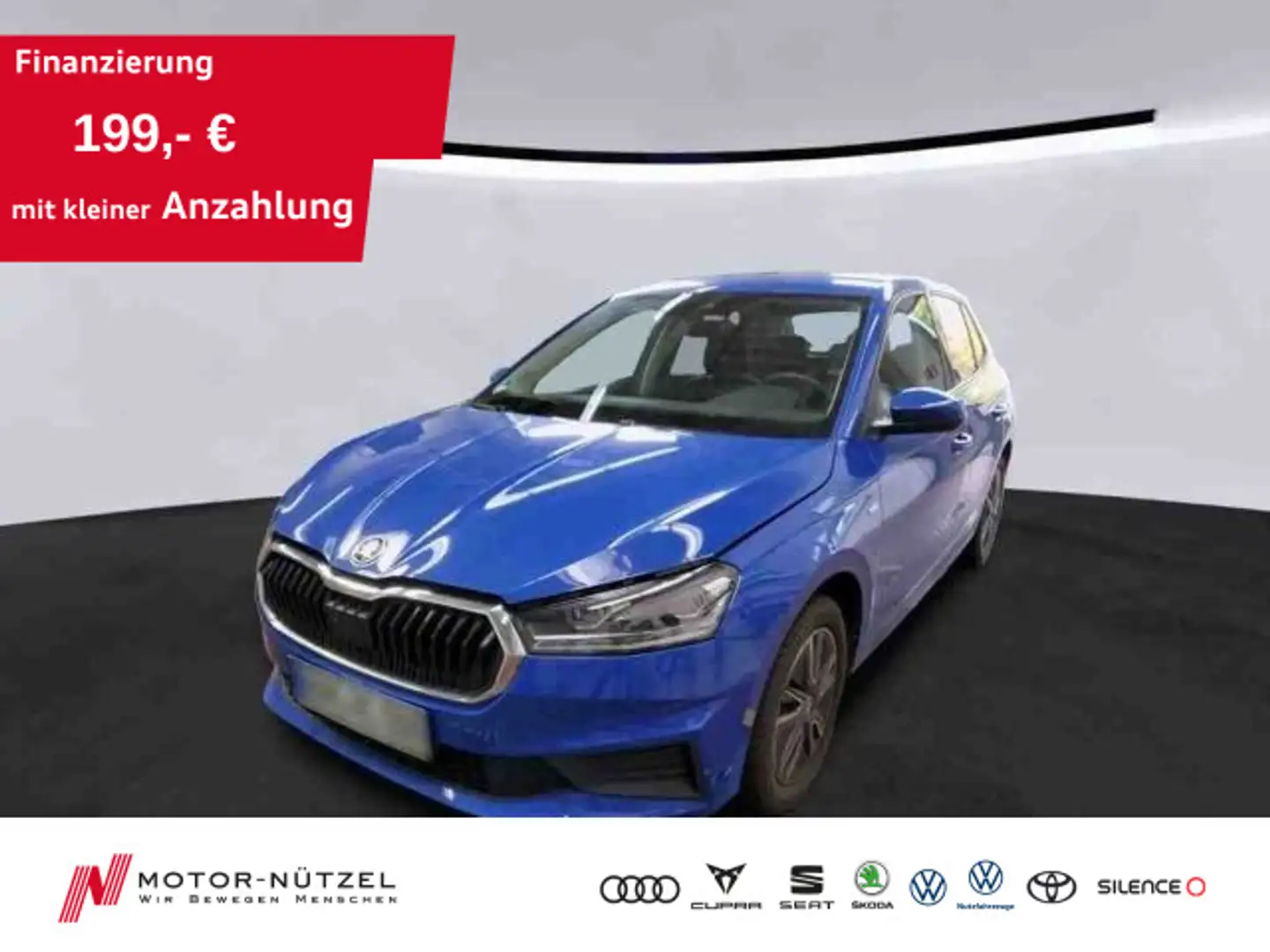 Skoda Fabia 1.0 TOUR LED+APP+DAB+MFA+MFL+GRA+PDC+KLIMA Blau - 1