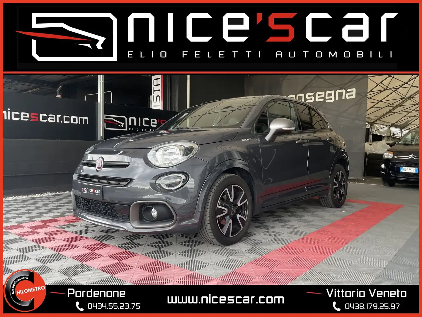 Fiat 500X 1.6 MultiJet 130 CV Sport Gris - 1