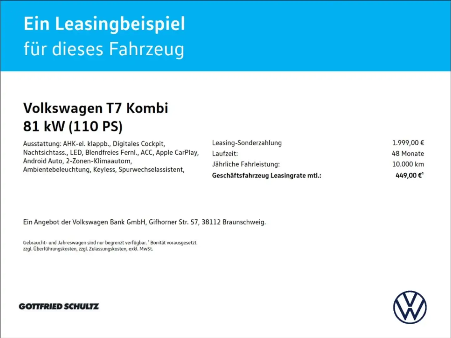 Volkswagen Transporter Kombi 9-Sitzer 2 0 l 81 kW TDI 6-Gang 3100 mm Grau - 2