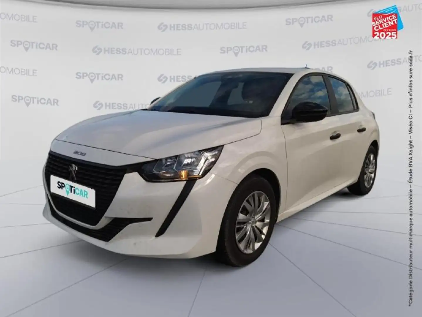 Peugeot 208 1.5 BlueHDi 100 Premium GPS Radar AR Carplay Blanc - 1