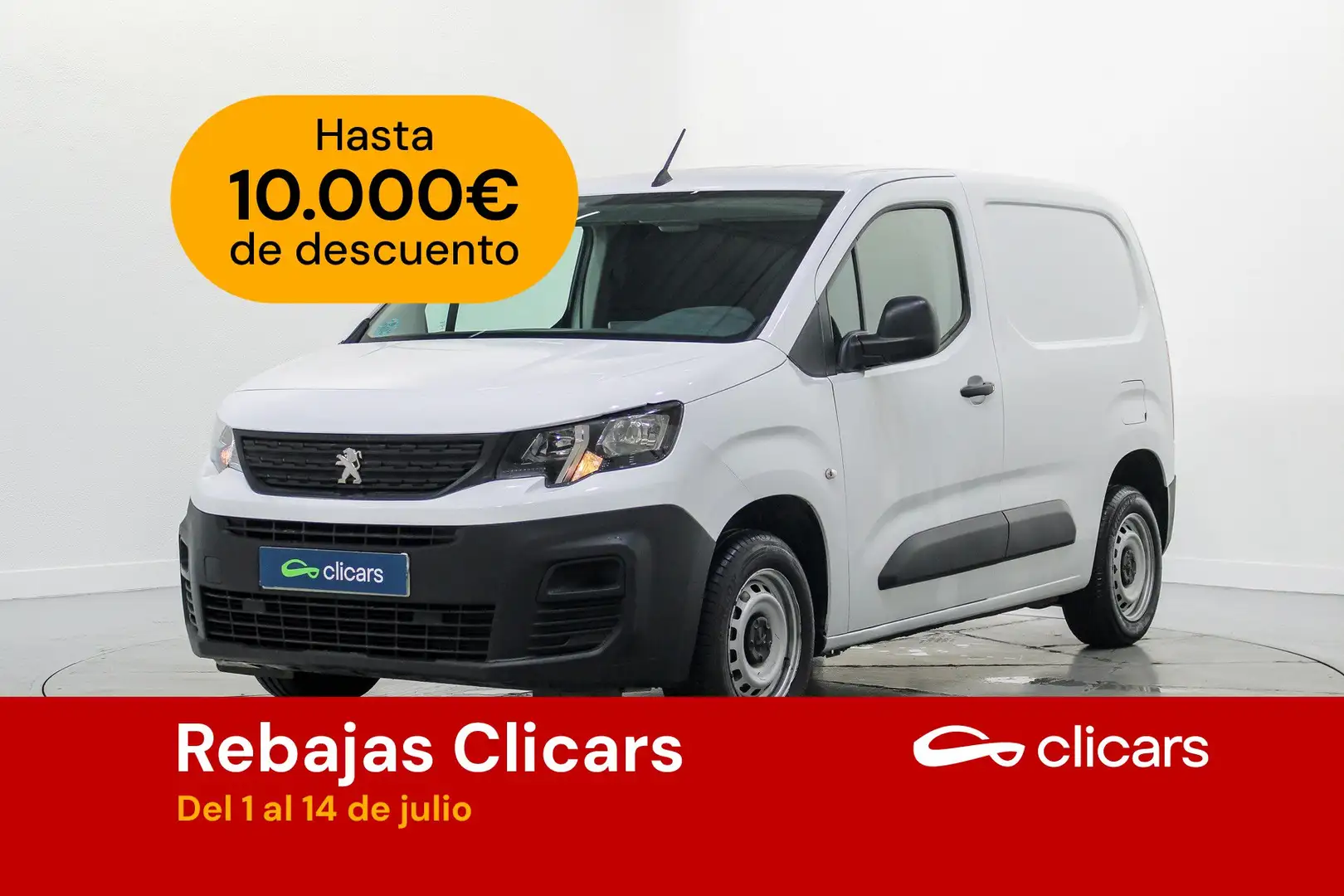 Peugeot Partner 1.5BlueHDI S&S Pro Standard 600kg 100 Wit - 1