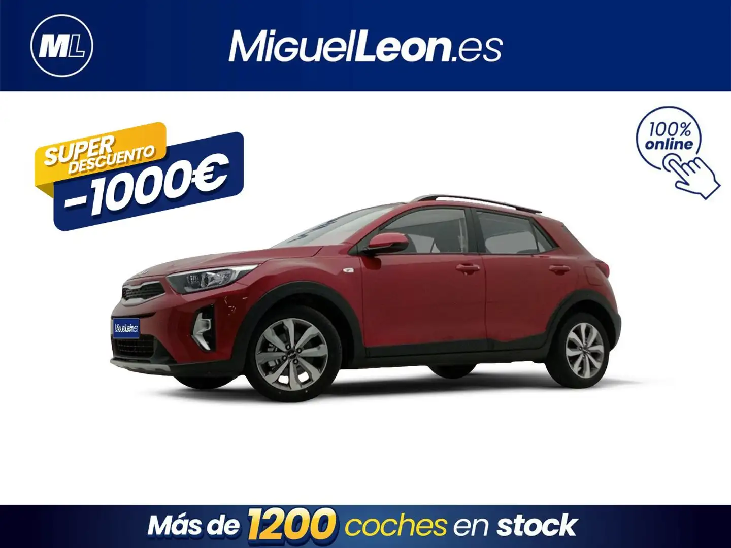 Kia Stonic 1.0 TGDI 100CV ACTIVE Rosso - 1
