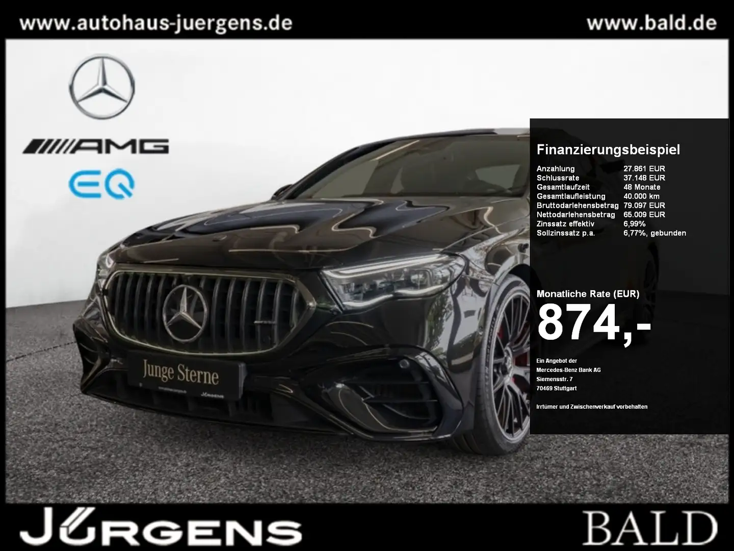 Mercedes-Benz E 53 AMG Hybrid 4M+ DIGITAL/Pano/Night I+II/21' Schwarz - 1