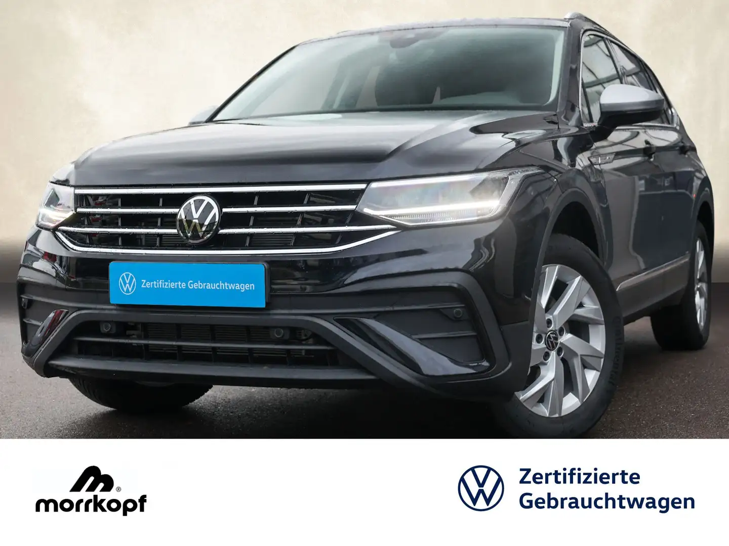 Volkswagen Tiguan Allspace 2.0TDI +7-SITZER+AHK+FREI AB Navi Schwarz - 2