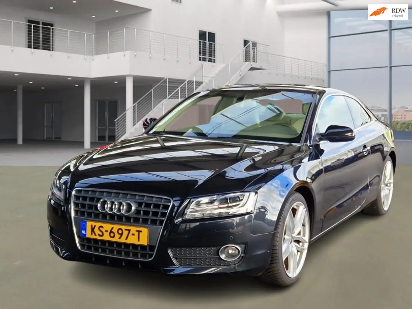 Audi A5 Coupé 2.7 TDI Pro Line S / AUTO RIJD PRIMA Zwart - 1