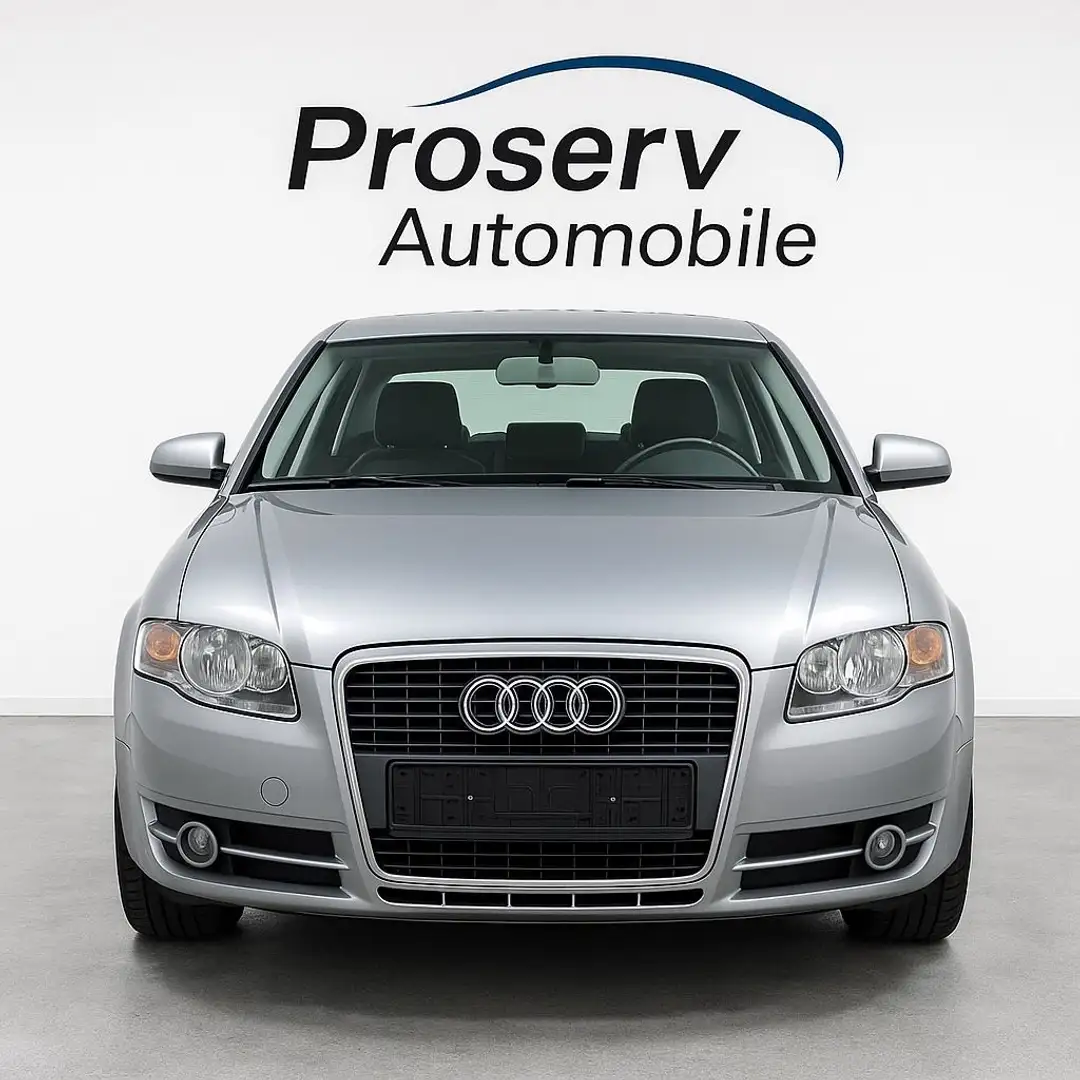 Audi A4 Lim. 2.-TÜV NEU -PDC,NAV, SHZ TEMPOMAT Grau - 2