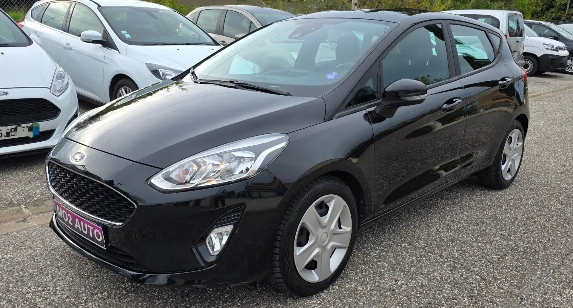 Ford Fiesta VII BOITE AUTO 1.0 ECOBOOST 100CH 2020 GPS REG Noir - 1
