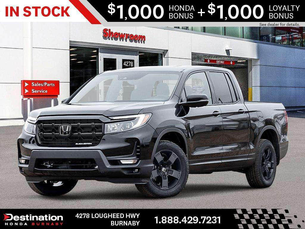 CRYSTAL BLACK PEARL 2026 Honda Ridgeline Pickup Truck All-Wheel Drive Automatic