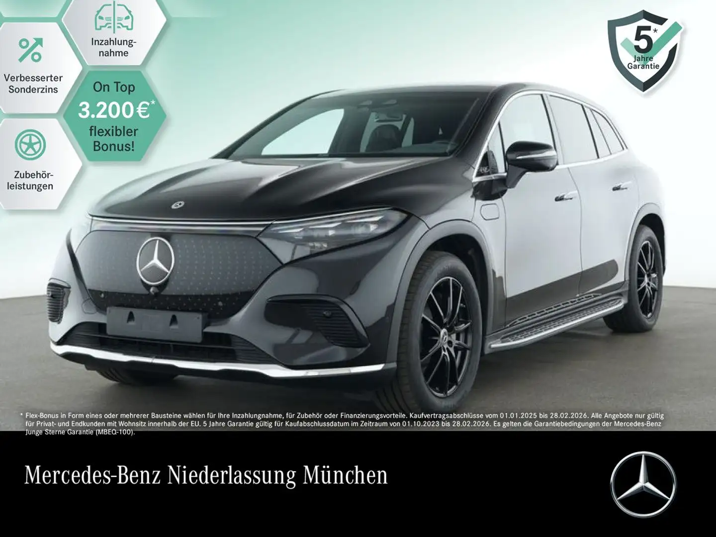 Mercedes-Benz EQS 450 4MATIC SUV Fahrass Pano Burmester Distr. Schwarz - 1