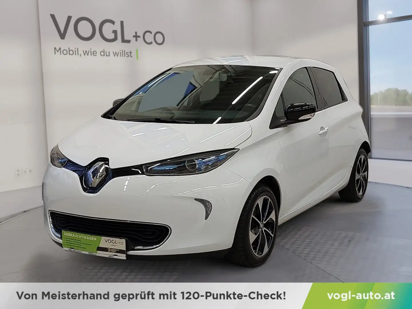 Renault ZOE Intens R 90  41 kWh Batteriemiete Weiß - 1