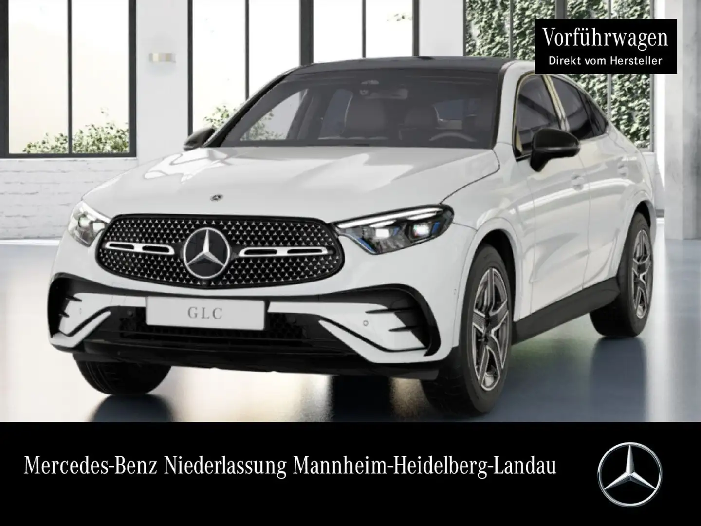 Mercedes-Benz GLC 220 d 4M AMG+NIGHT+PANO+360+AHK+TOTW+KEYLESS Weiß - 1