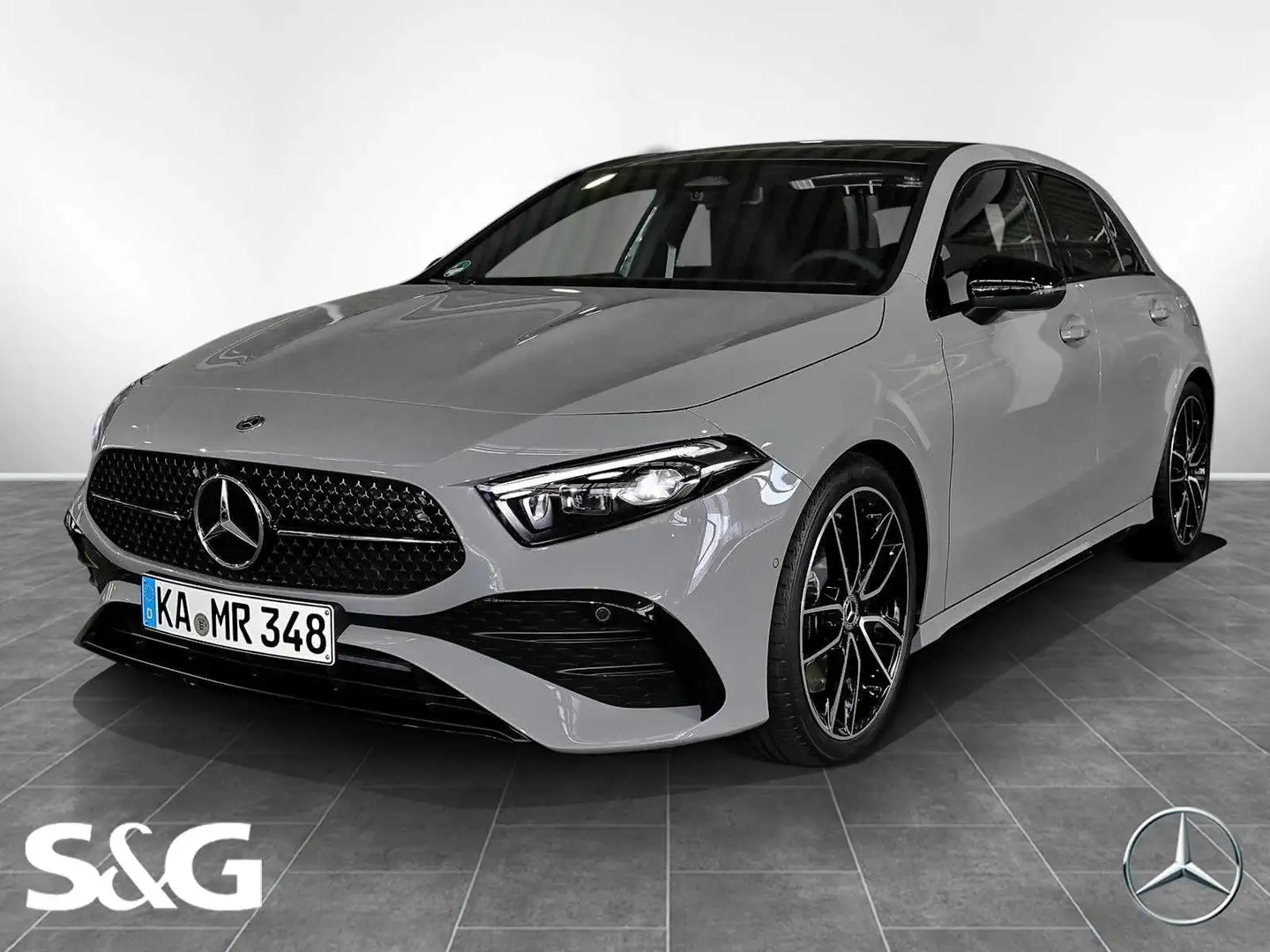 Mercedes-Benz A 250 4M AMG MBUX+Rükam+M-LED+Pano+AHK+Standhzg Grau - 1