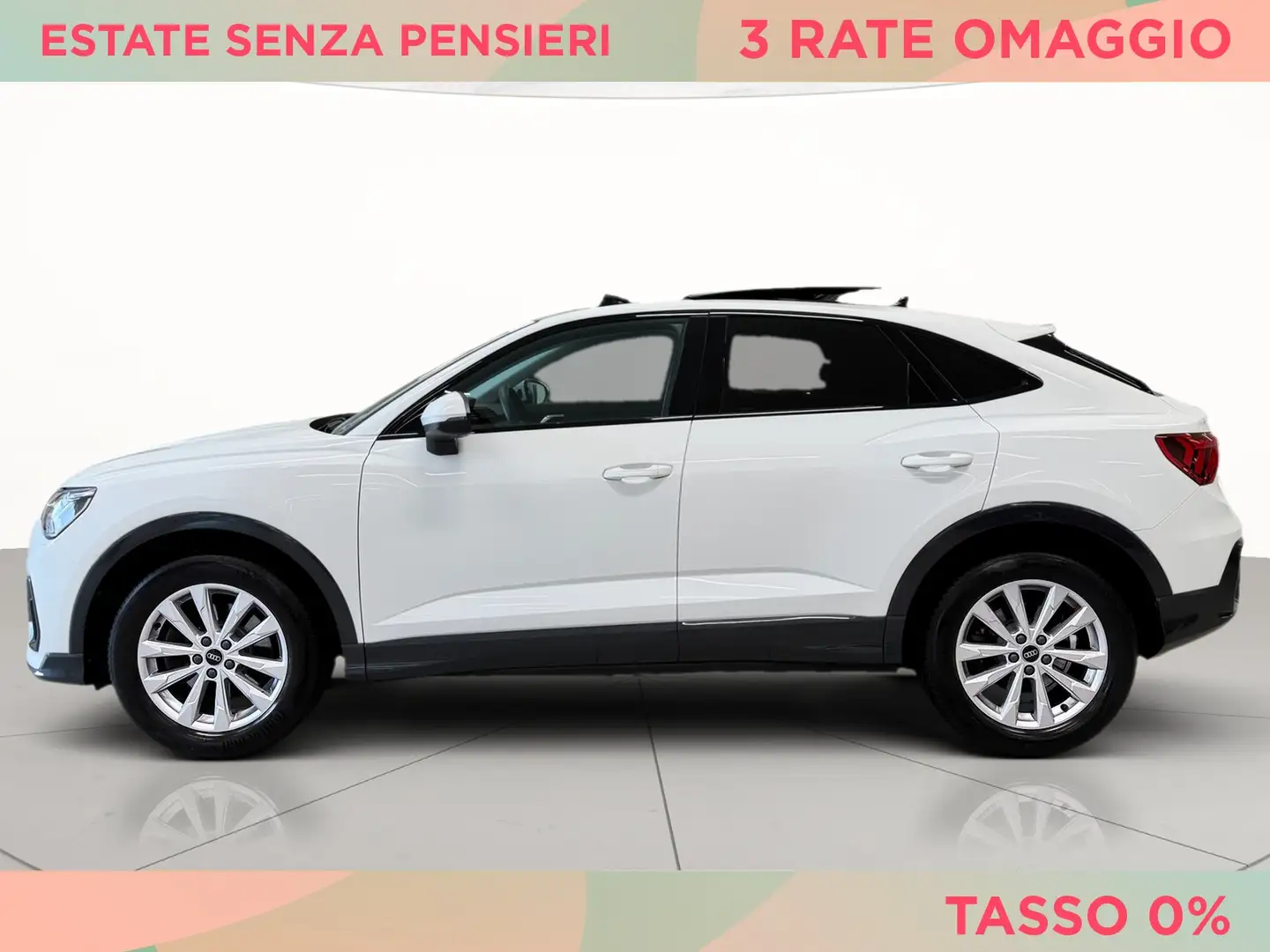Audi Q3 sportback 40 2.0 tdi quattro 200cv s-tronic Bianco - 2