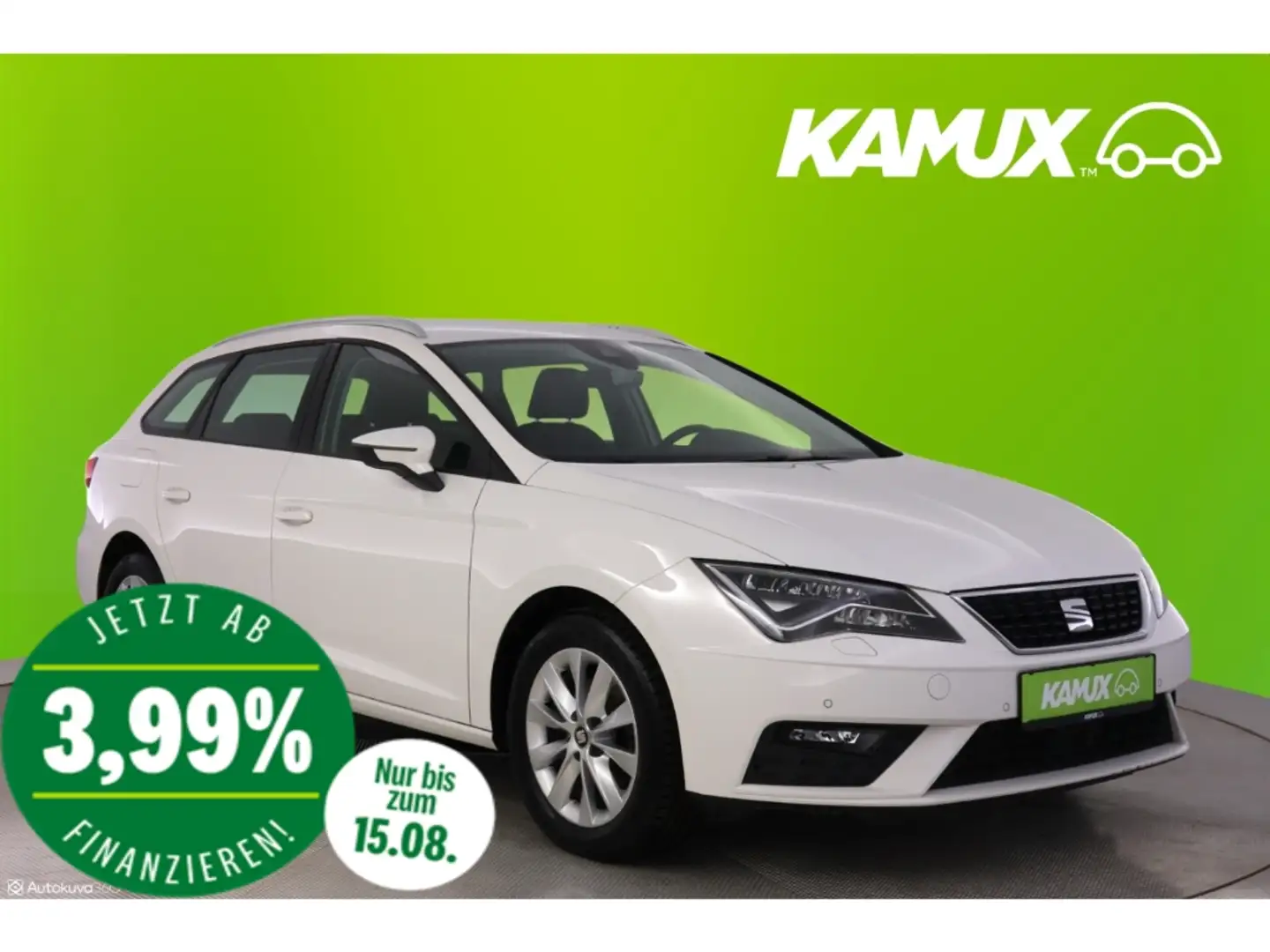 SEAT Leon 2.0TDI ST DSG Style+LED+NAVI+TEMPO+SHZ+PDC Blanco - 1