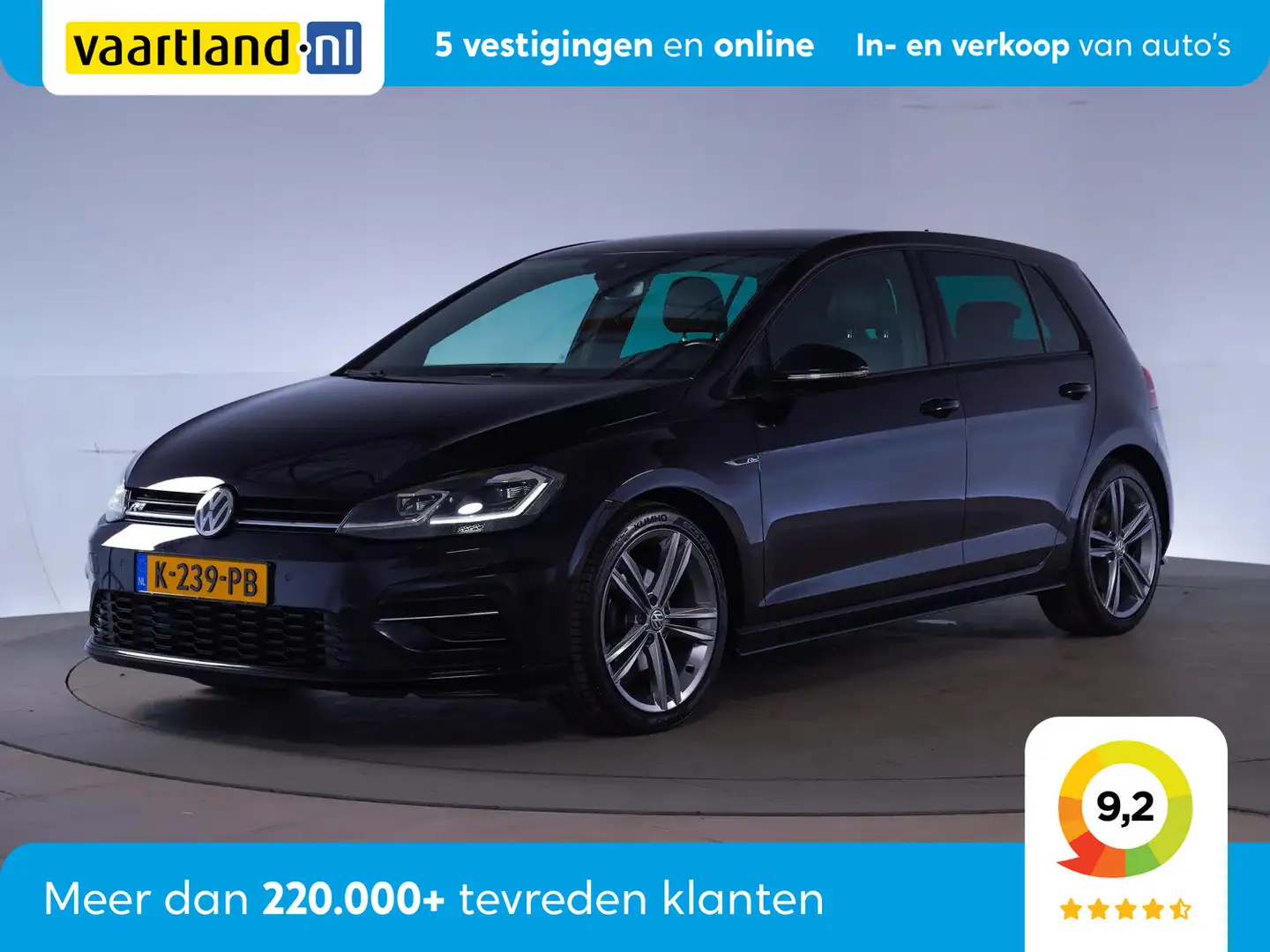 Volkswagen Golf 1.4 TSI Aut. R-line [ leder virtual adapt cruise ] Zwart - 1