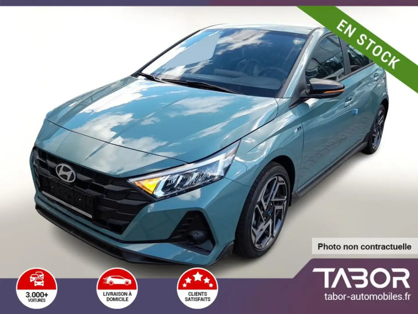 Hyundai i20 1.2 MPI 79 N-Line GPS LED cam clima Vert - 1