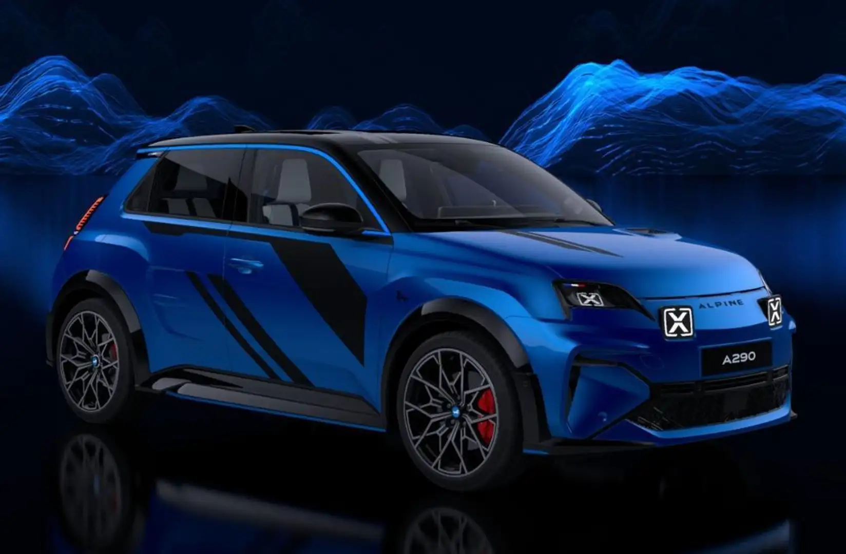 Alpine A290 Premiere Edition Regensensor LED KLIMA PDC Blau - 1