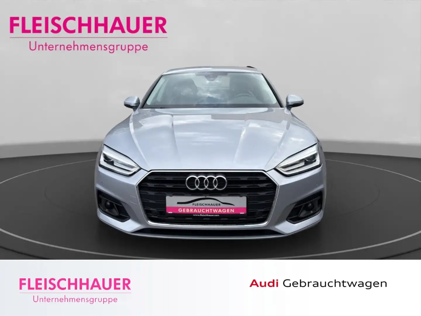 Audi A5 2.0 Sportback 40 TFSI automatik+STDHZ+SHZ+NAVI Ezüst - 2