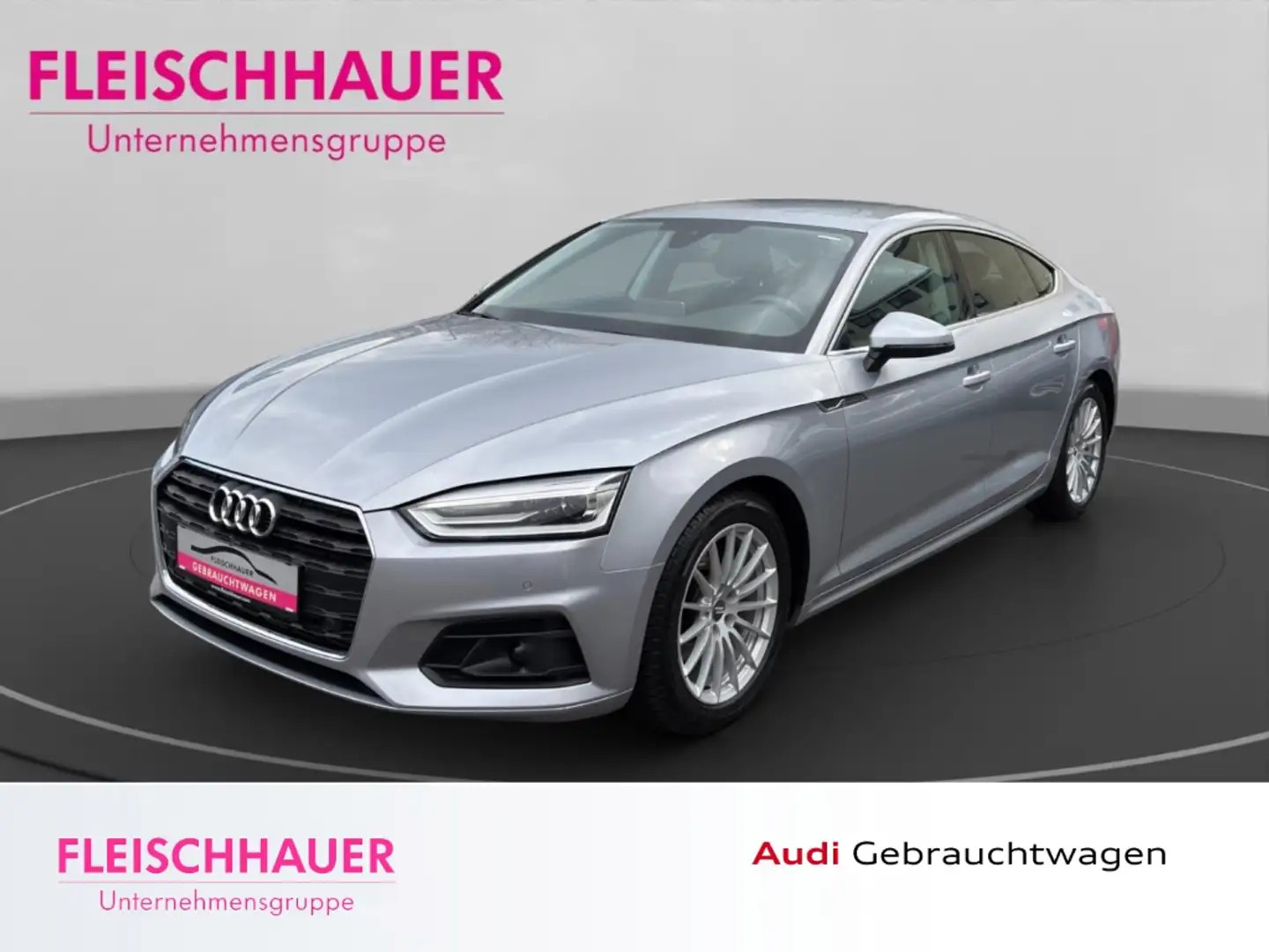 Audi A5 2.0 Sportback 40 TFSI automatik+STDHZ+SHZ+NAVI Ezüst - 1