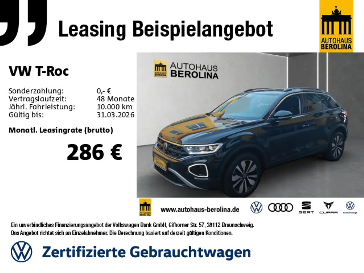 Volkswagen T-Roc 2.0 TDI Goal DSG *ACC*LED+*AHK*R-CAM*SHZ* Schwarz - 1