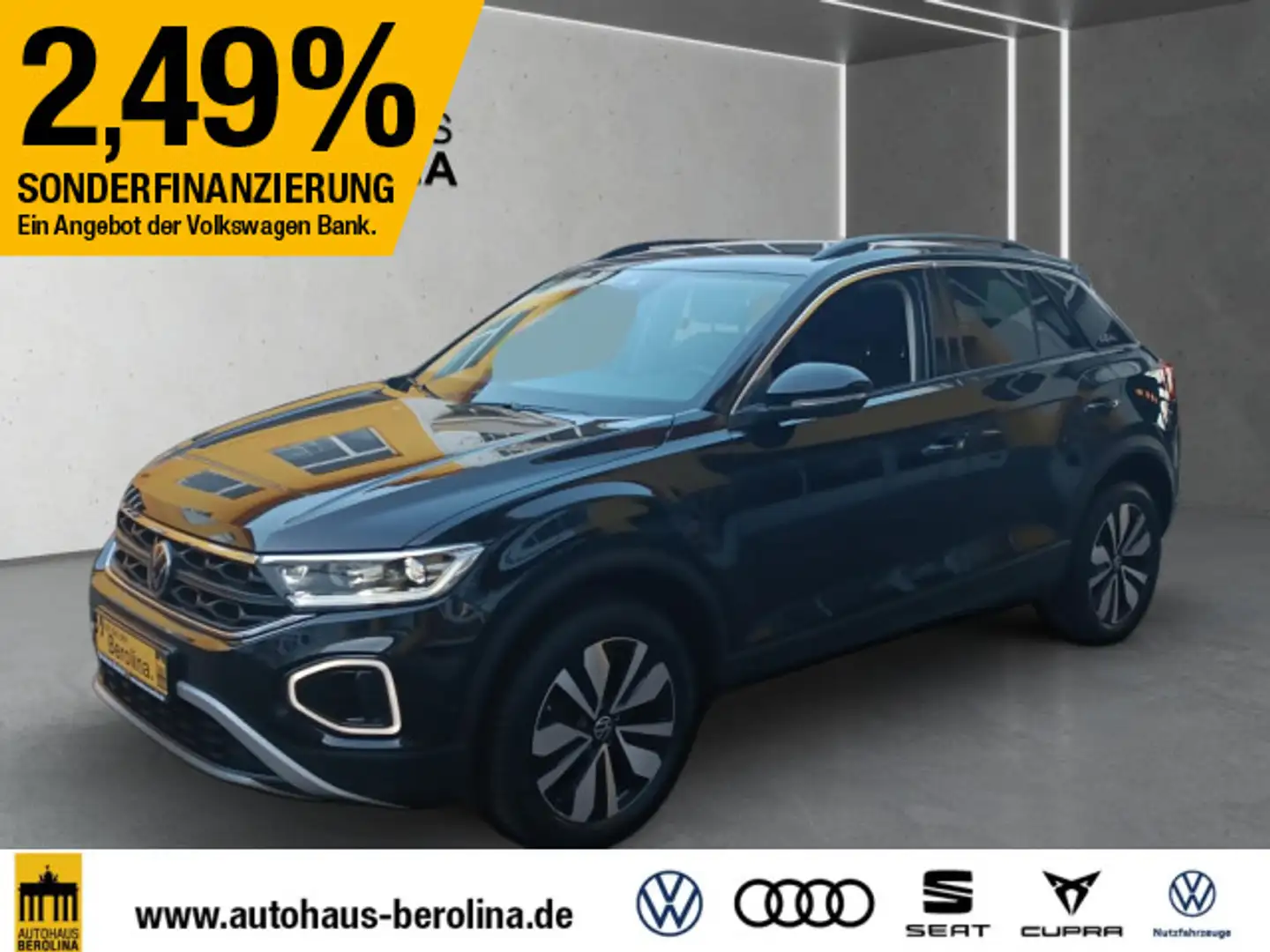 Volkswagen T-Roc 2.0 TDI Goal DSG *ACC*LED+*AHK*R-CAM*SHZ* Schwarz - 2