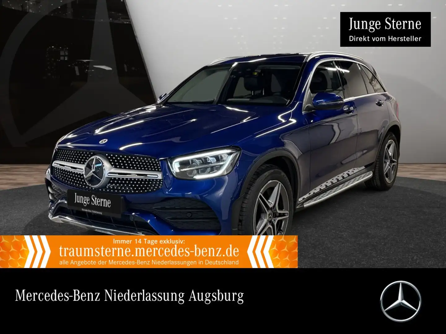 Mercedes-Benz GLC 220 d 4M AMG+LED+KAMERA+HUD+SPUR+TOTW+KEYLESS Blau - 1