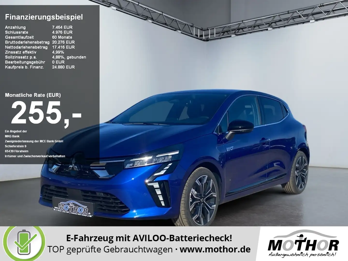 Mitsubishi Colt Select 1.6l HEV ACC PDC KAM FLA LM Blau - 1